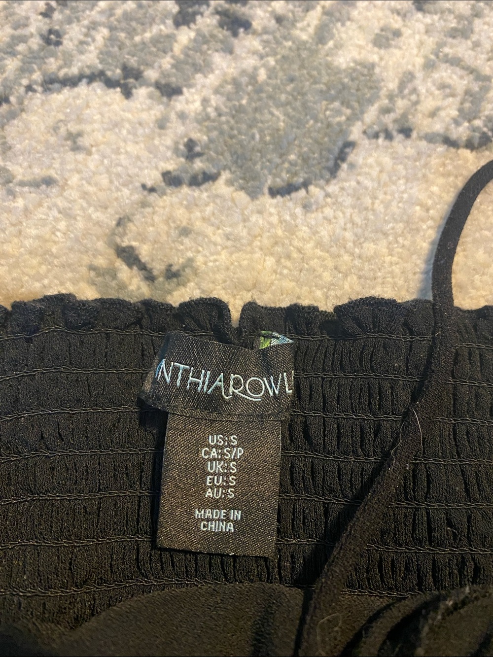 S Cynthia Rowley Sheer Overlay Black Polka Dot Mesh Cami Top - Picture 2 of 4